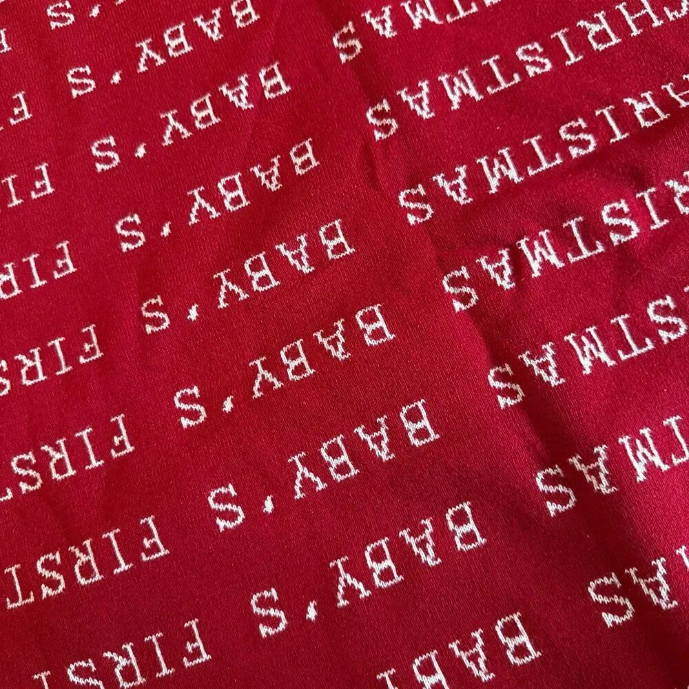 Creative Co-Op “Baby’s First Christmas” Blanket